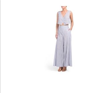 Jaase Harlow Set Blue Stripe Summer Top & Pants
